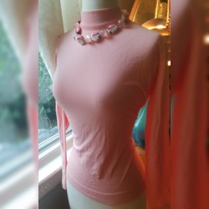 Vintage Knit Pink Top